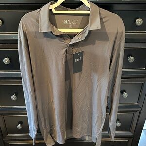 New with tags BYLT Men's Gray Long Sleeve Shirt